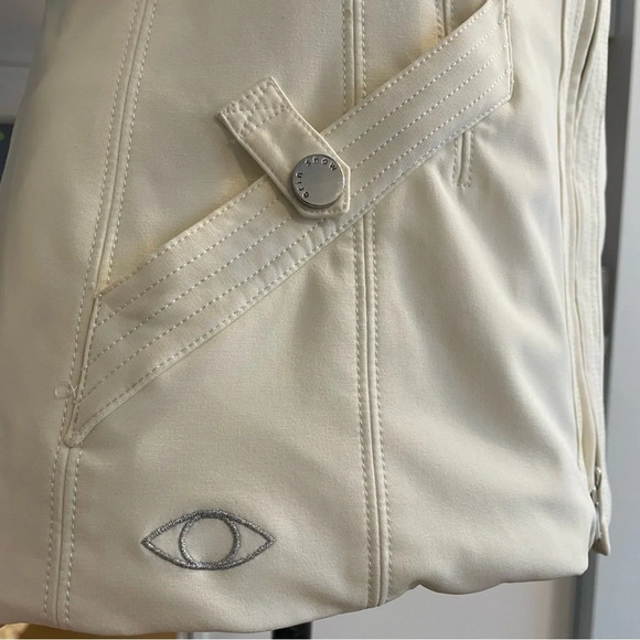 Erin Snow Off White Ski Snowboarding Jacket - Picture 6 of 11